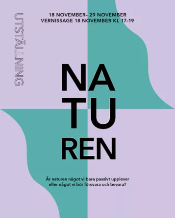 Vernissage i Botkyrka Konsthall: Se utställningen NATUREN av elever på Estetprogrammet